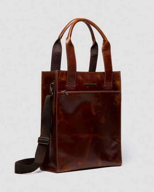 Dr. Martens Red Leather Tote Bag