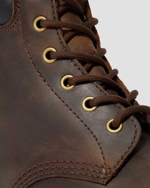 Dr. Martens Brown 939 Ben Boot Crazy Horse Leather Lace Up Boots