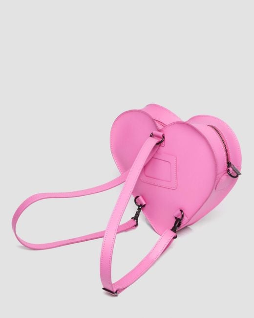 Dr. Martens Leather Heart Shaped Bag Pink