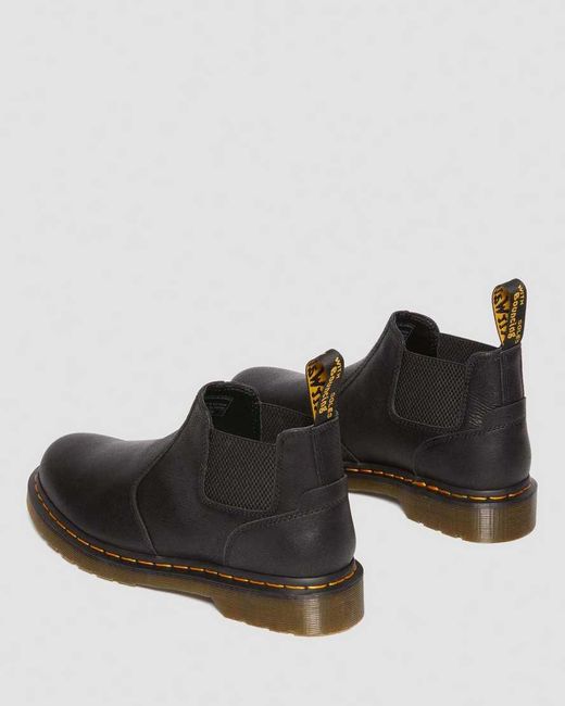 Dr. Martens Black 2976 Lo Rogue Leather Chelsea Boots for men