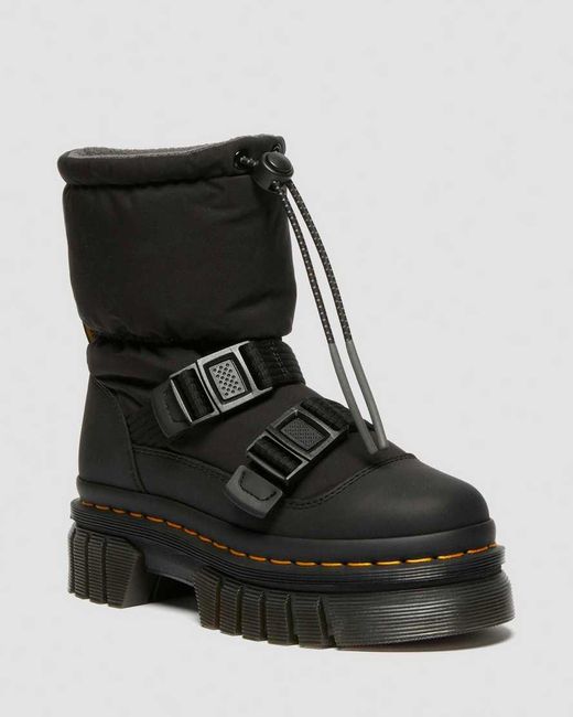 Dr. Martens Black Audrick Lo Puffer Boots