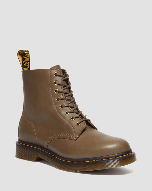 Dr. Martens Brown 1460 Pascal Carrara Leather Lace Up Boots