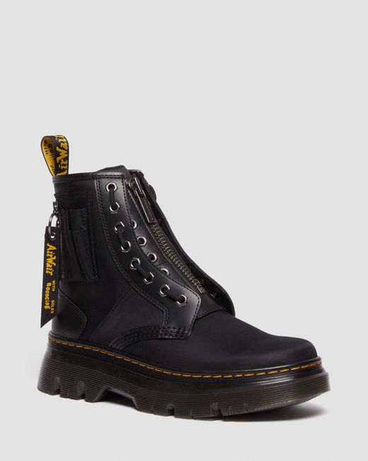 Dr. Martens Black Tarik Alpha Industries Leather & Nylon Boots for men