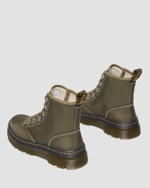 Dr. Martens Green Combs Ii Nylon Utility Boots