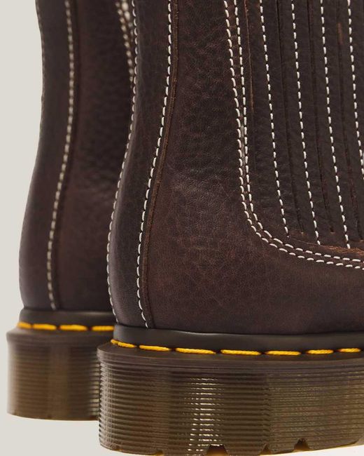 Dr. Martens Brown 2976 Leonore Ii Faux Fur Lined Grizzly Leather Chelsea Boots
