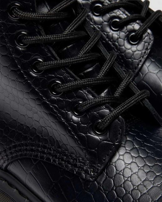 Dr. Martens Black 1460 Croco