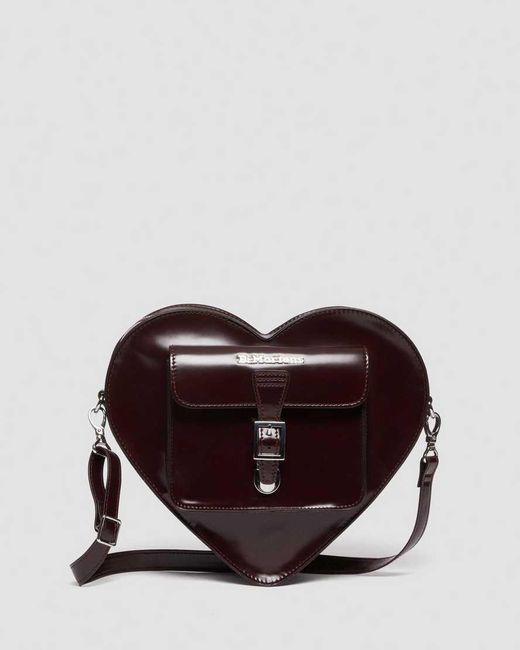 Dr. Martens Brown Vegan Heart Shaped Bag