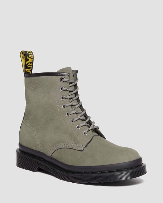 Dr. Martens Brown 1460 Milled Nubuck Leather Lace Up Boots for men