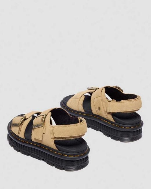 Dr. Martens Black Zebzag Sandals