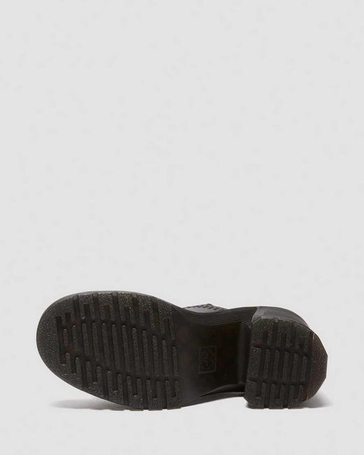 Dr. Martens Black Millee Leather Open Toe Sandals