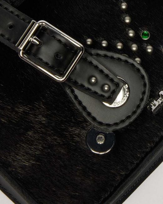 Dr. Martens Black 7" Hair On & Kiev Leather Satchel