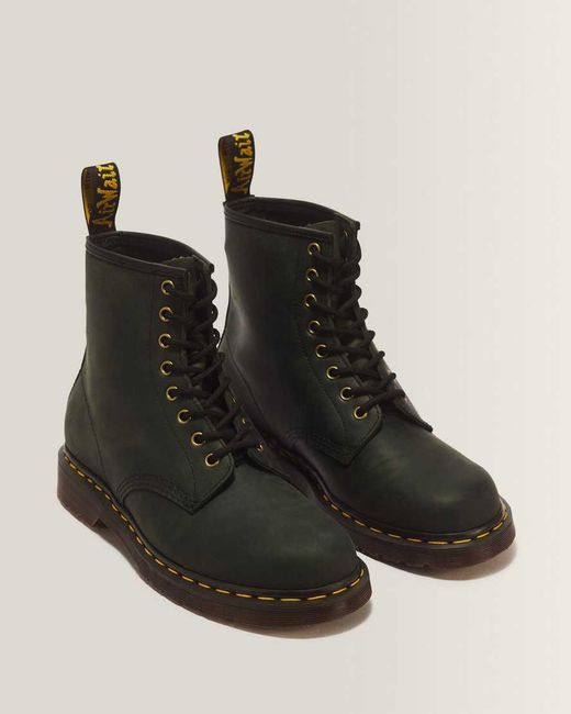 Dr. Martens Black 1460 Crazy Horse Leather Boots for men