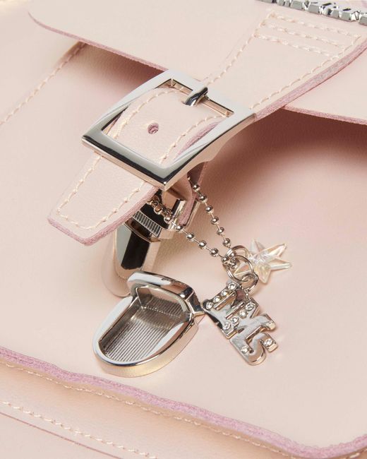 Dr. Martens Natural Metallic Shift Leather Heart Shaped Bag