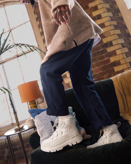 Dr. Martens Boury Utility Boots in White for Men | Lyst