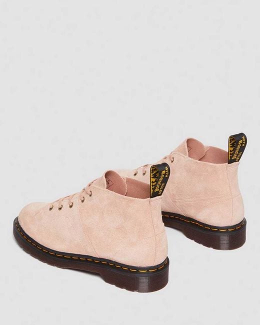 Dr. Martens Pink Church Desert Oasis Suede Monkey Boots for men