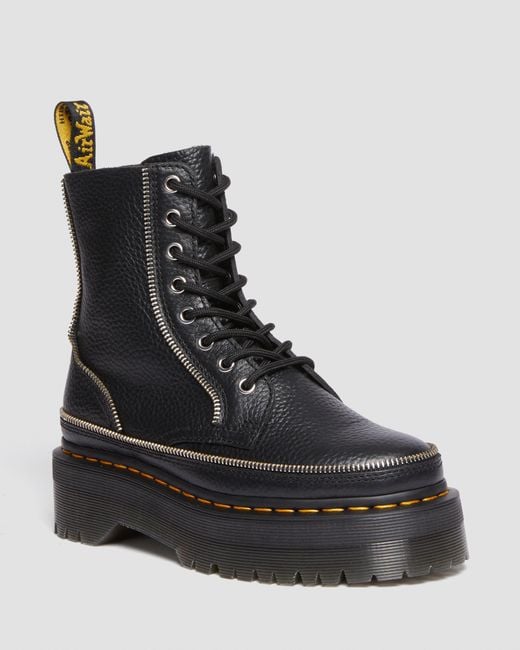 Dr. Martens Jadon Boot Alternative Leather Platforms in Black for Men | Lyst