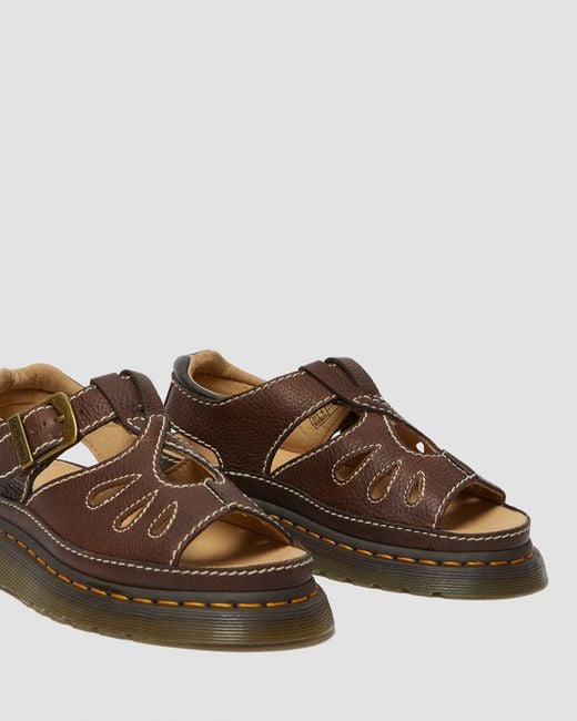 Dr. Martens Castillo Women s Leather Fisherman Sandals in Brown Lyst