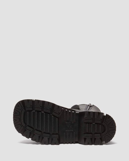 Dr. Martens Mattison Leather Gladiator Sandals in Black | Lyst