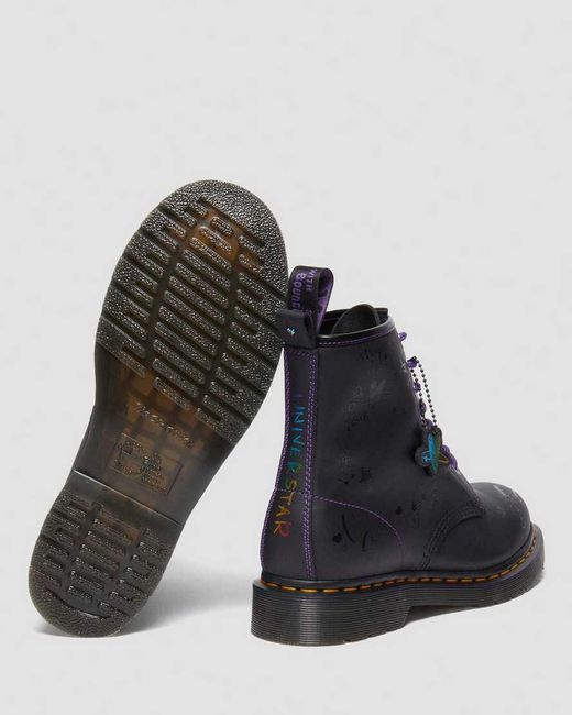 Dr. Martens Black 1460 Bt21 Leather Lace Up Boots for men
