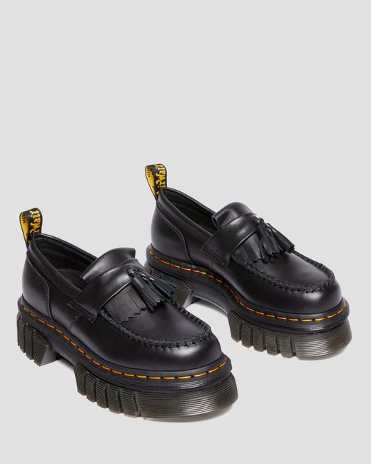 Dr. Martens Black Adrian Quad Smooth Women's Loafers