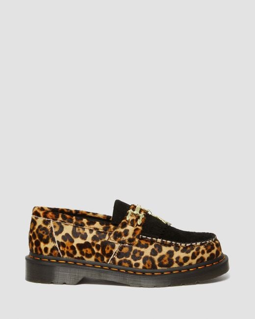 Dr. Martens Multicolor Adrian Hair-on Leopard Snaffle Loafers for men