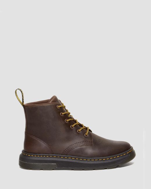 Dr. Martens Brown Crewson Crazy Horse Leather Chukka Boots for men