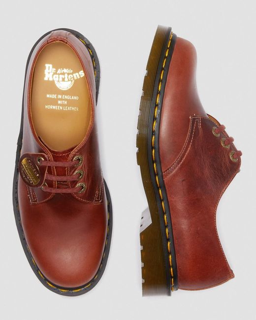 Dr. Martens 1461 Made In England Denver Oxford Shoes Red for | Lyst