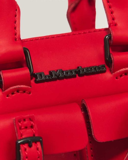 Dr. Martens Red Mini Top Handle Kiev Leather Bag