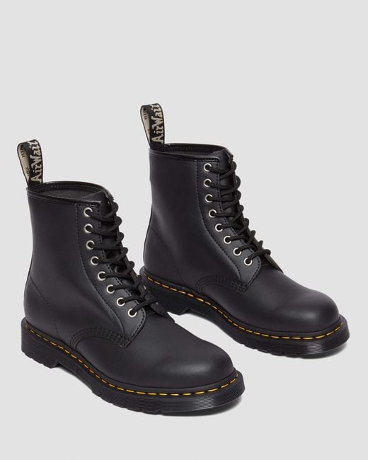 Dr. Martens Black 1460 Genix Nappa Reclaimed Leather Lace Up Boots