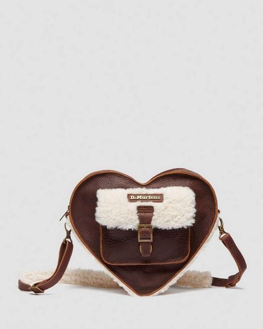 Dr. Martens Brown Ambassador Leather Heart Shaped Bag