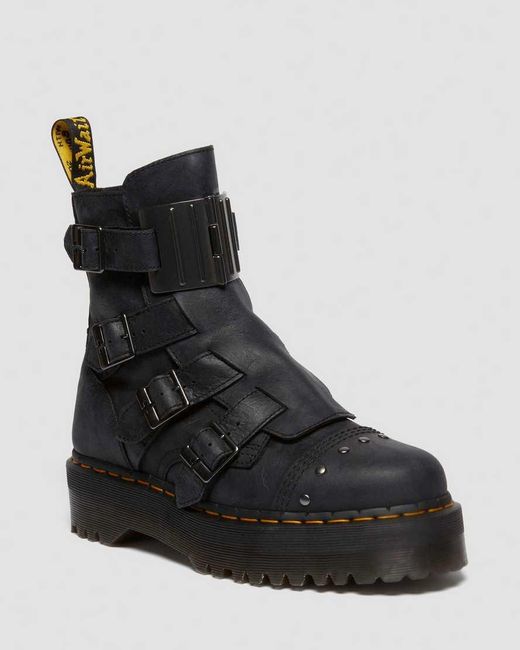 Dr. Martens Black Jadon Boot Hinge Platforms