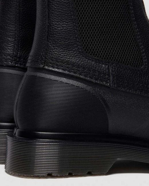 Dr. Martens Black 2976 Sub Leather Chelsea Boots for men