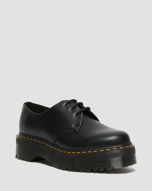 Dr. Martens Black 1461 Smooth Leather Platform Shoes for men