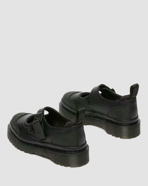 Dr. Martens Black Indica Ii Tech Strap Bex Mary Jane Shoes