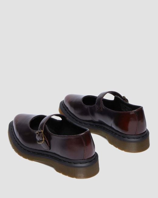 Dr. Martens Black Elphie Mary Jane Leather Shoes