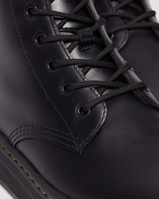 Dr. Martens Black Crewson Chukka Lace Up Leather Boots for men