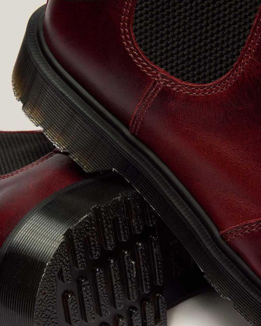 Dr. Martens Red 2976 Classic Calf Leather Chelsea Boots
