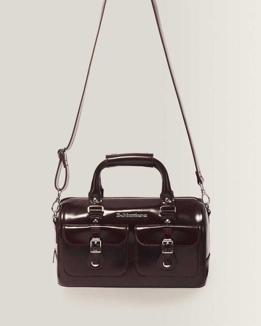 Dr. Martens Black Top Handle Rub Off Vegan Leather Bag
