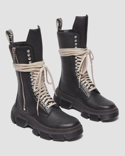 Dr. Martens Black 1918 Rick Owens Leather Dmxl Platform Boots for men