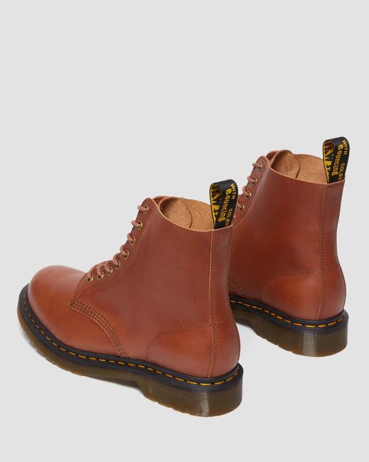 Dr. Martens Brown 1460 Pascal Carrara Leather Lace Up Boots