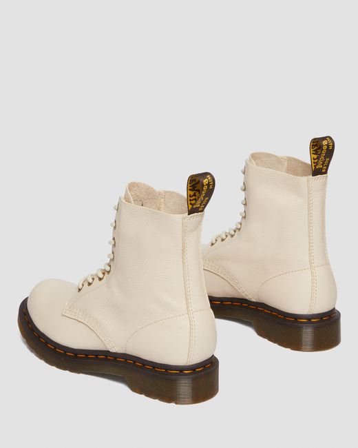Dr. Martens 1460 Pascal Virginia Leather Lace Up Boots Taupe in Natural |  Lyst