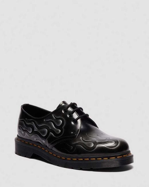 Dr. Martens Black 1461 Inferno Lace-Up Leather Shoes for men