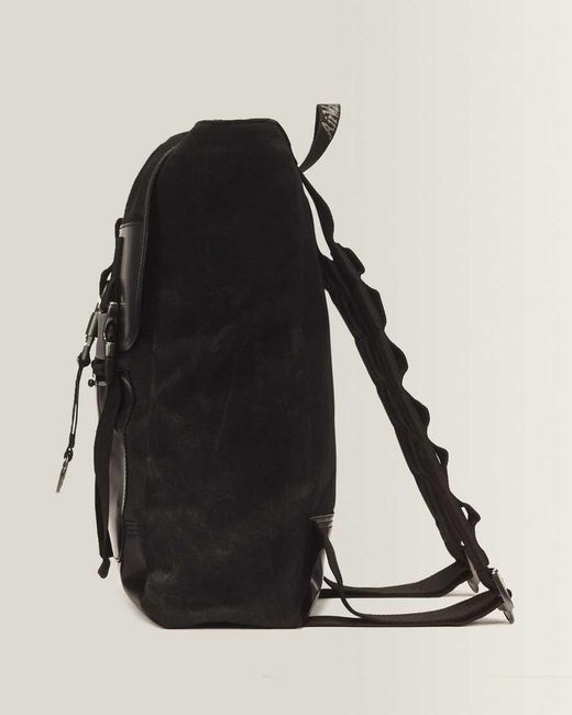 Dr. Martens Black Utility Waxed Canvas Backpack
