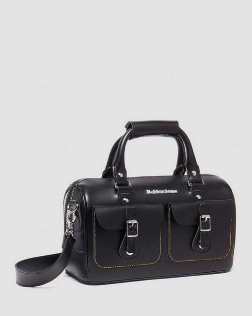 Dr. Martens Black Kiev Leather Top Handle Bag
