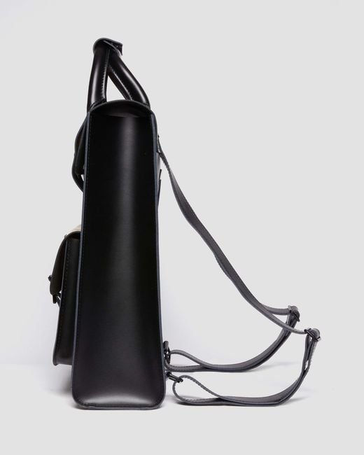 Dr. Martens Rubberised Kiev Leather Backpack in Black | Lyst