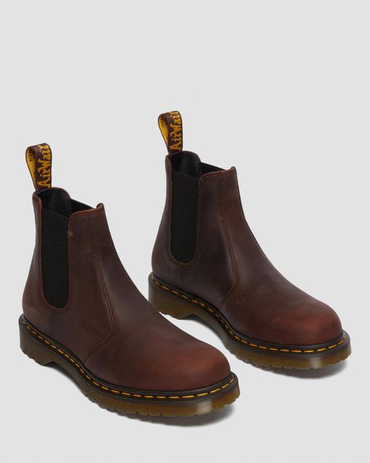 Dr. Martens 2976 Full Leather Chelsea Boots in Brown | Lyst