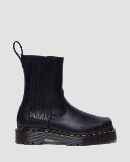 Dr. Martens Black Amaayah Lo Leather Boots