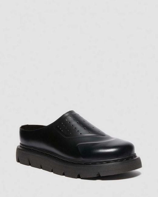Dr. Martens Black Vent Xx02 Leather Mules Shoes for men