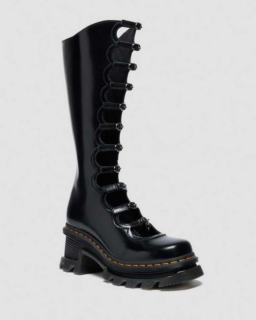 Dr. Martens Black Smooth Leather X Marc Jacobs Kiki Boots for men