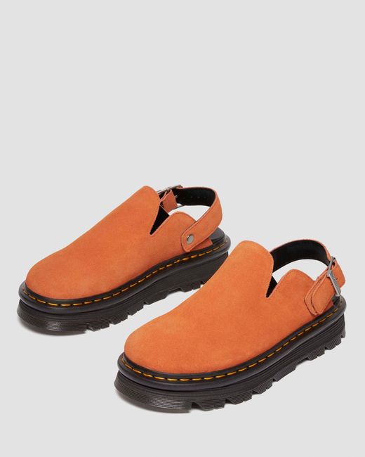 Dr. Martens Zebzag Suede Casual Slingback Platform Mules in  display picture 3